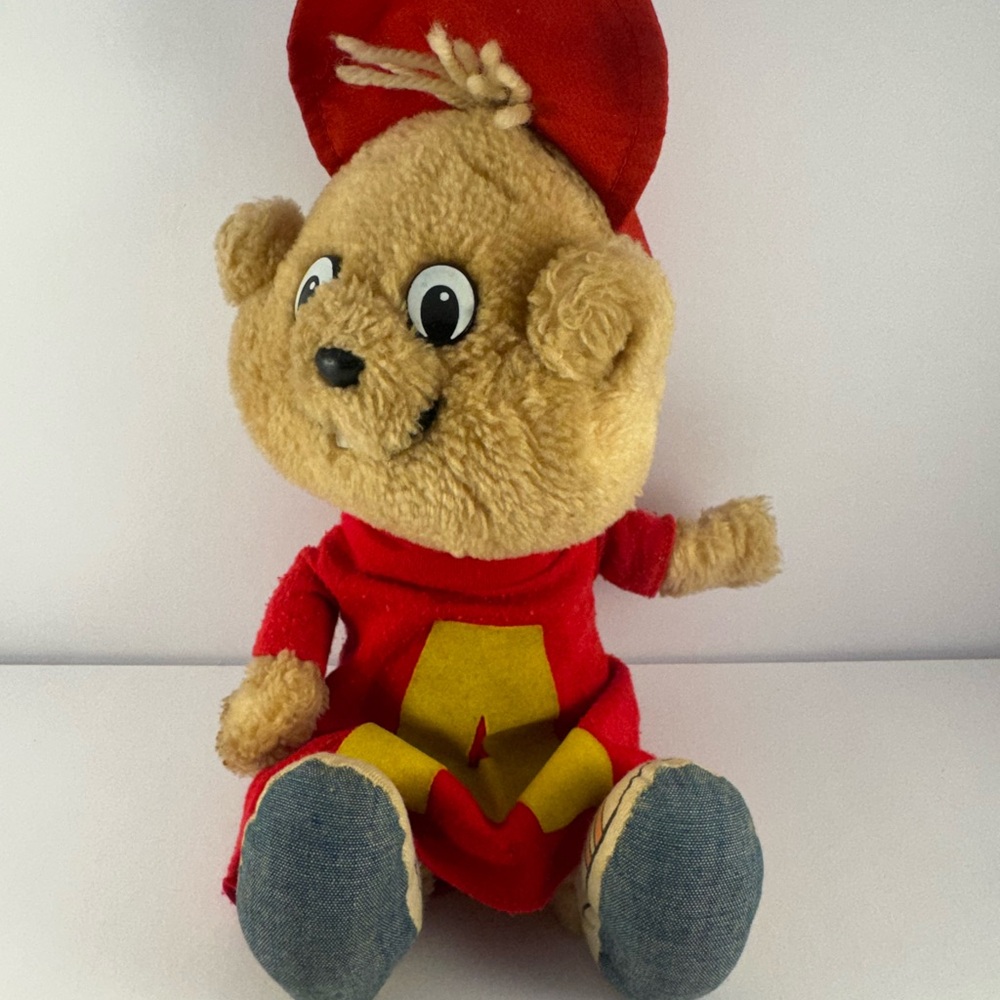 Alvin and the Chipmunks 1983‎ Alvin 11” plush stuffed animal toy vintage